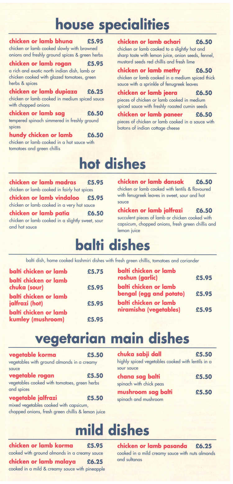 Menu Image